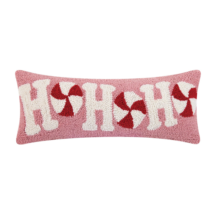 Candy Cane Hohoho Hook Pillow