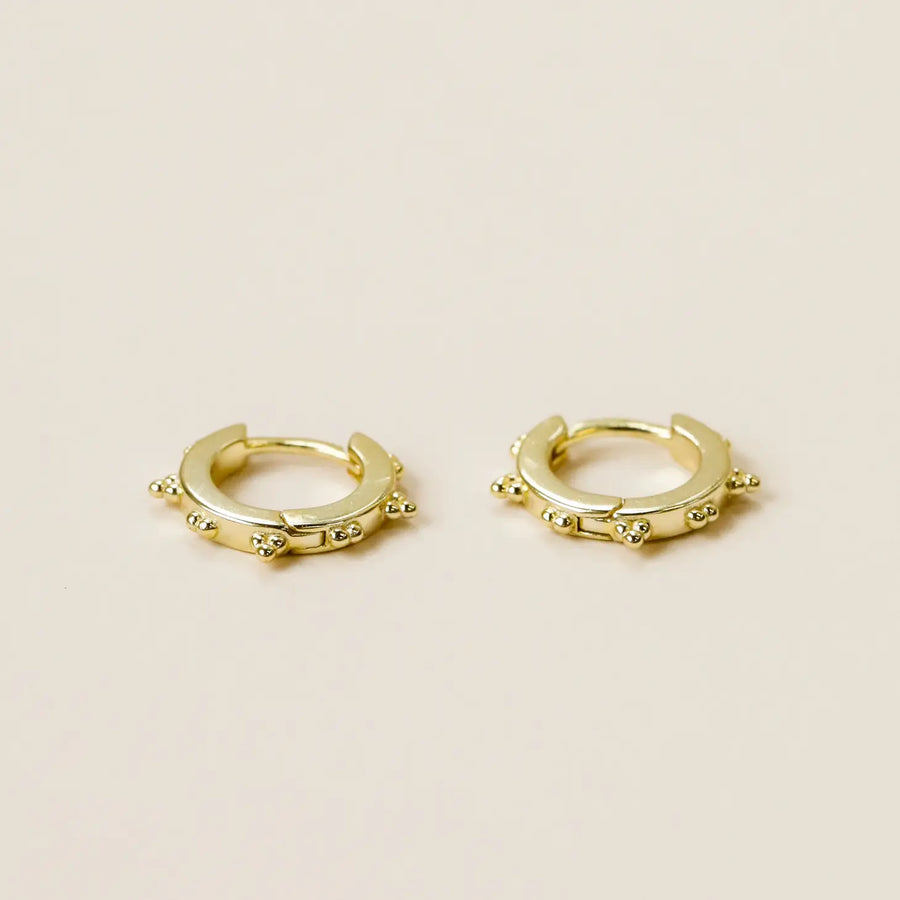 Ball Hoop Trio Earrings