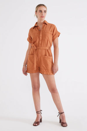Adeya Romper in Hazel