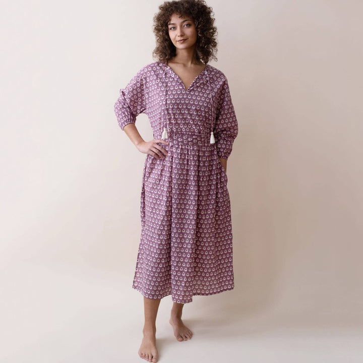 Florence Dress in Lasko Raspberry by Graymarket Design
