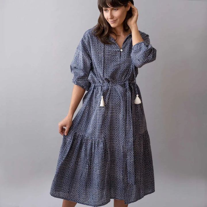 Sienna Dress in Cam Navy by Gray Market Design