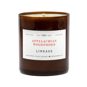 Appalachian Woodsmoke Candle by Lineage