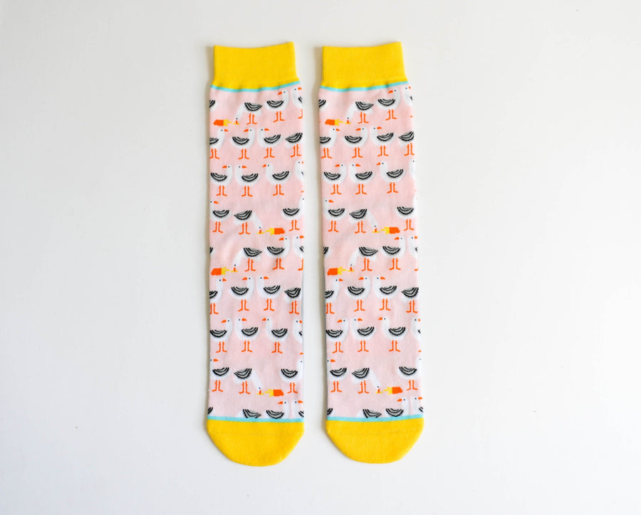 French Gulls and Sea Fries Socks